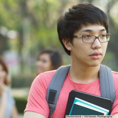 Concerned Asian student | Shutterstock, Vitchanan Photography